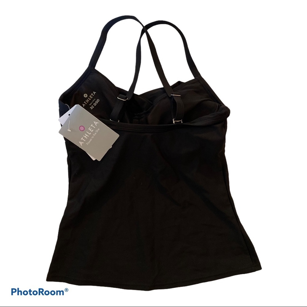 Athleta Twister Tankini Black 34D/DD Medium - Picture 2 of 5